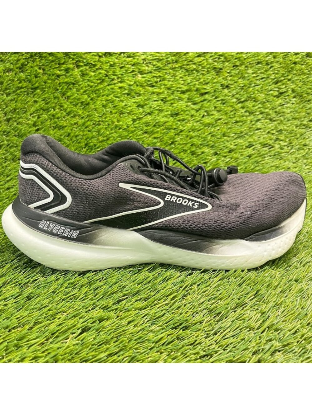 Brooks Glycerin 21 Womens Size 9 Black White Athletic Running Shoes Sneakers